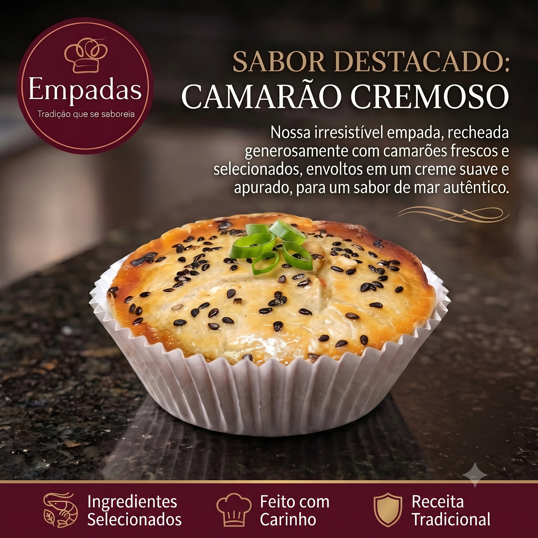Empada de Camarão