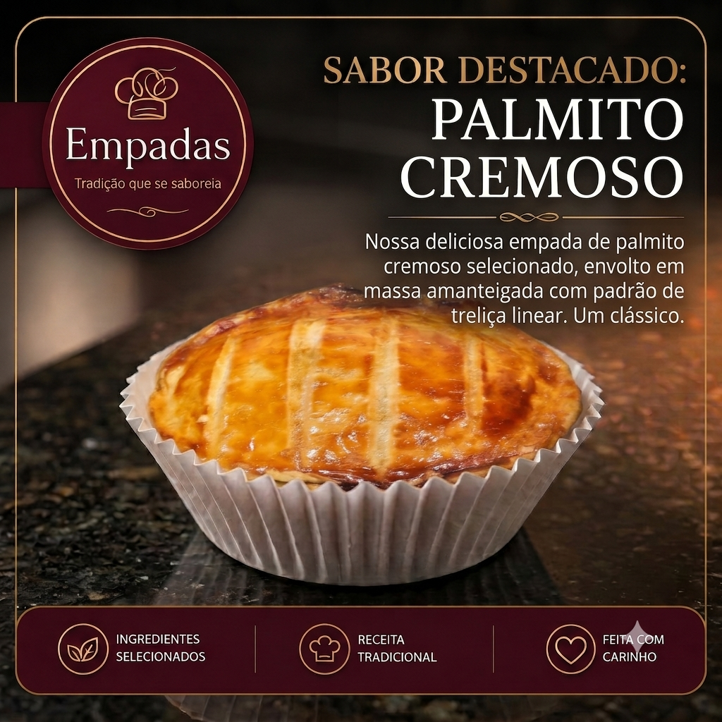 Empada de Palmito